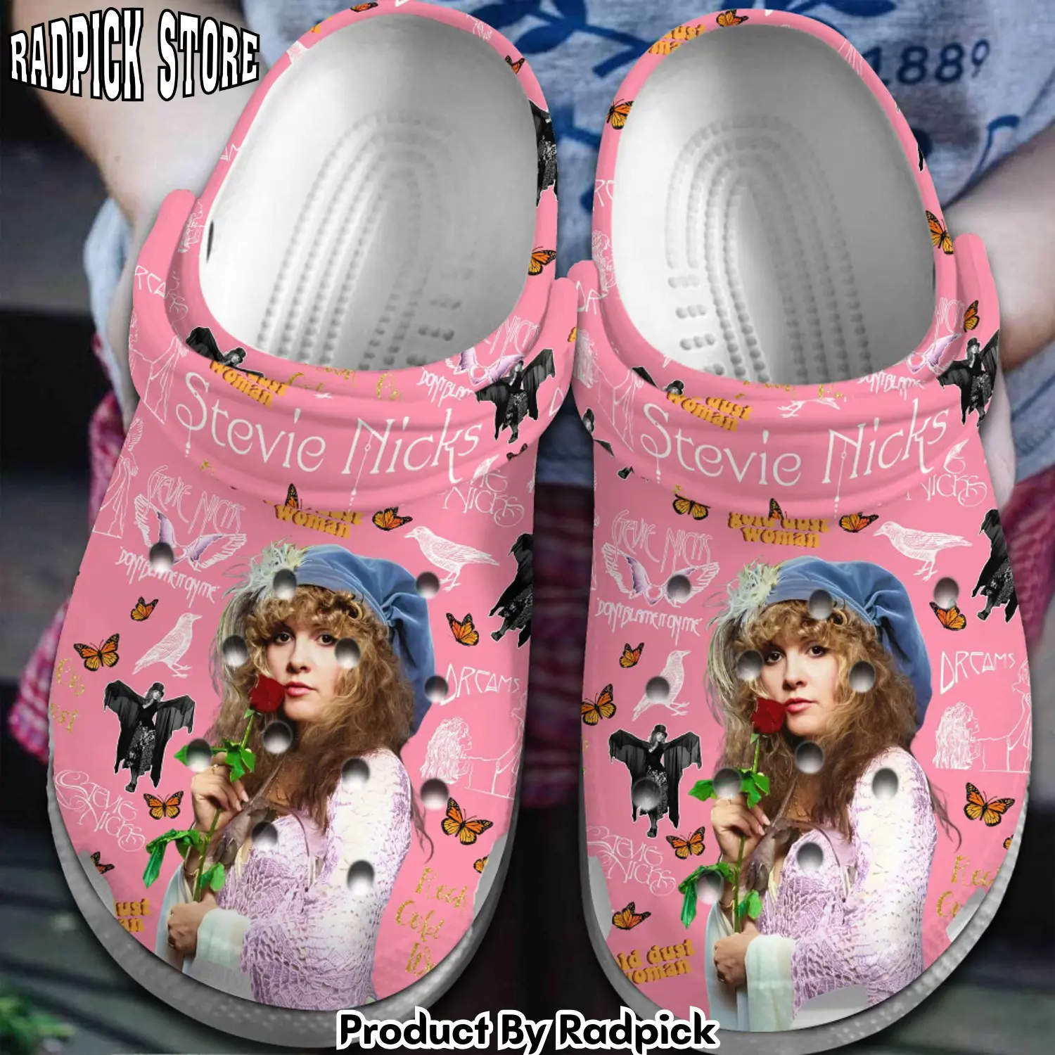 Radpick stevie nicks music clogs shoes comfortable for men women lyw rp6521152